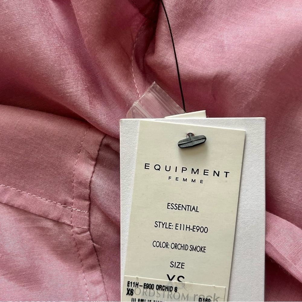 Equipment Cotton Silk Blend Long Sleeve Button Down Blouse - Picture 5 of 8